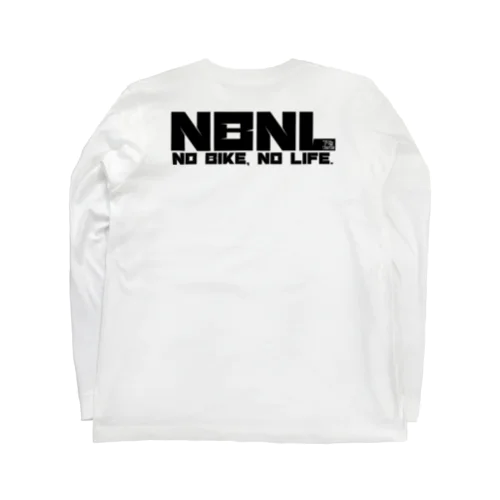 NO BIKE, NO LIFE. :ブラック  Long Sleeve T-Shirt