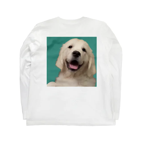 犬 ゴールデンレトリバー にっこり ロングスリーブTシャツ