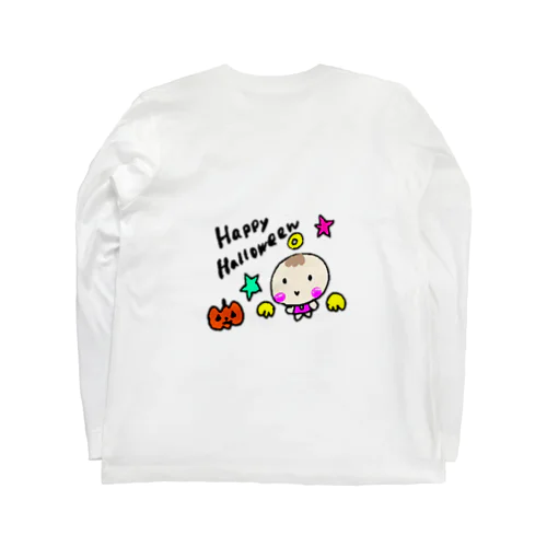 ゆるかわベビーの天使ちゃんハローウィンVer ロングスリーブTシャツ