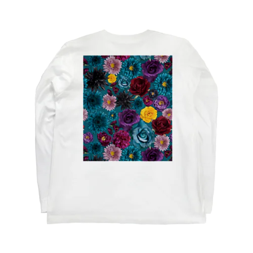 メロウフラワー/ターコイズ Long Sleeve T-Shirt