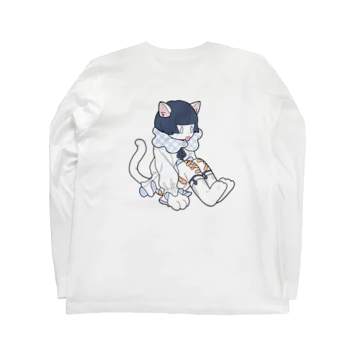 ばんそうこうネコちゃん Long Sleeve T-Shirt