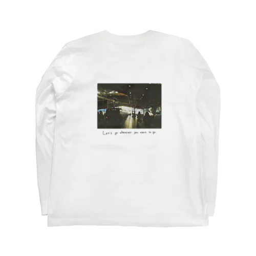 No.15   急ぐ靴音、電車の音。 ロングスリーブTシャツ