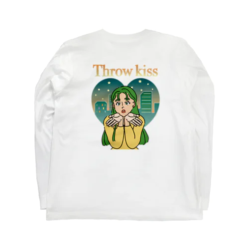 投げキッス女の子 Long Sleeve T-Shirt