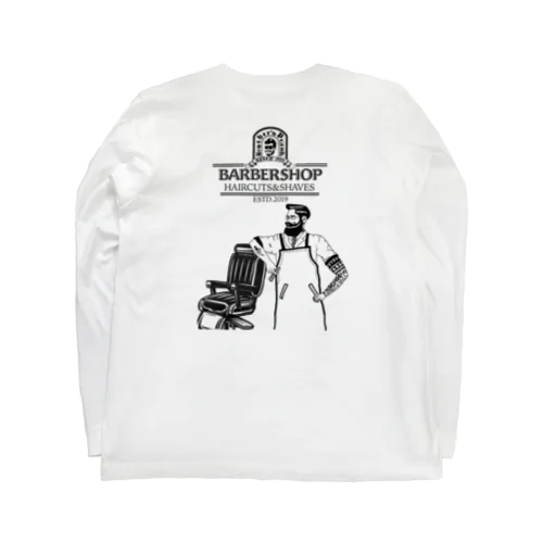 barber shop ロングスリーブTシャツ