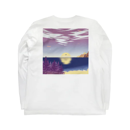 Shimoda_purple_bule_pinkplane  Long Sleeve T-Shirt