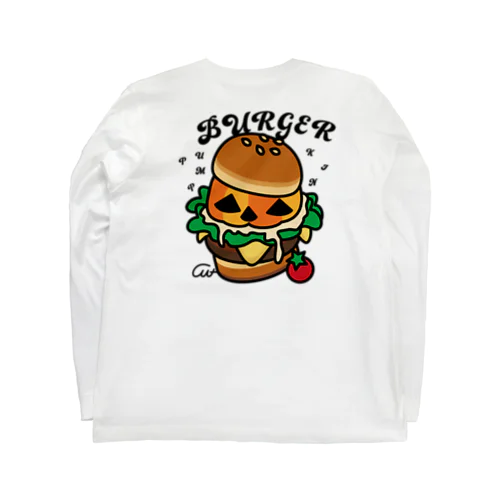 バックプリント　バーガー Long Sleeve T-Shirt