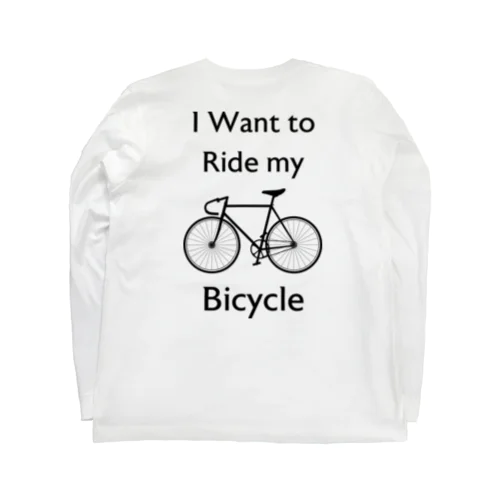 [★バック] I Want to Ride my Bicycle Long Sleeve T-Shirt