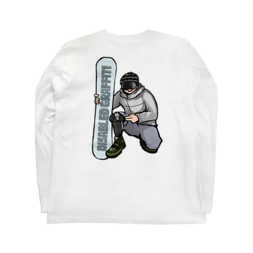 Disabled Graffiti SNOWBOARD Long Sleeve T-Shirt