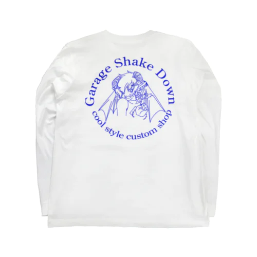 鬼っ子　ブルー文字 Long Sleeve T-Shirt