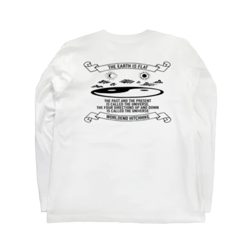 ジ・アースイズフラット バックプリント The Earth is Flat back print Long Sleeve T-Shirt