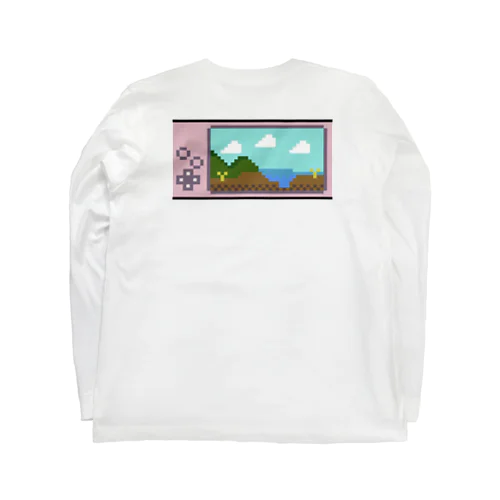 十字キーしかないよく分からんゲーム(ピンク)(ドット絵) Long Sleeve T-Shirt