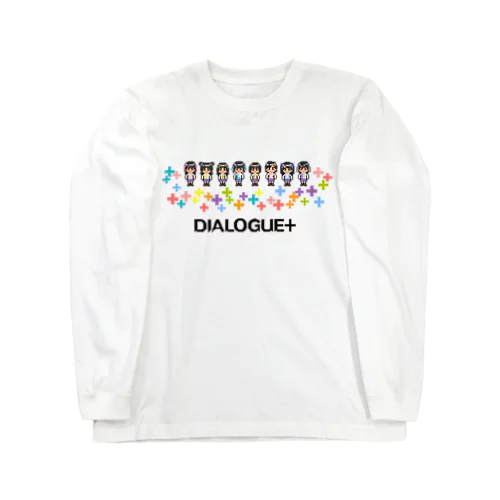 ドットDIALOGUE＋ 箱推しロングスリーブTシャツ(白) ロングスリーブTシャツ