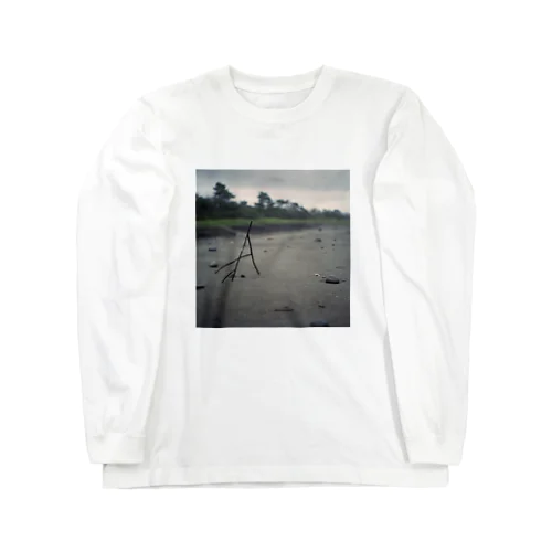 seaside gray 롱 슬리브 티셔츠