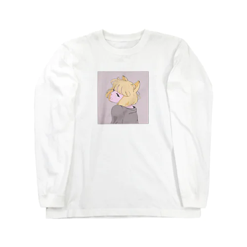 見返り美猫(Color) Long Sleeve T-Shirt