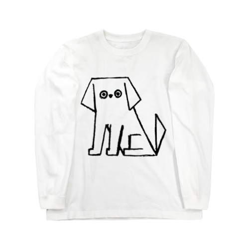 白い犬 Long Sleeve T-Shirt