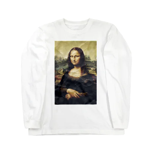 Mona Lisa Paper Photo Tee Long Sleeve T-Shirt