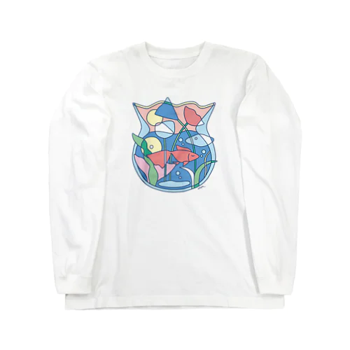 ぷかぷか金魚 Long Sleeve T-Shirt