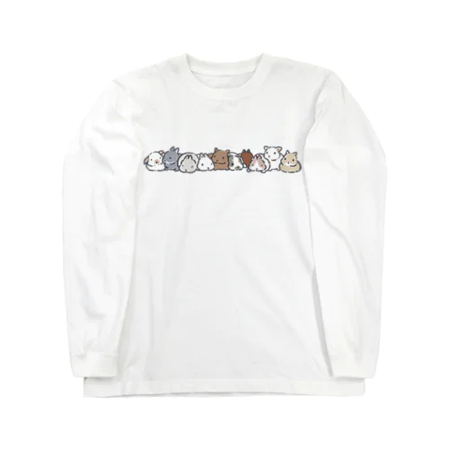 もふもふのライン Long Sleeve T-Shirt