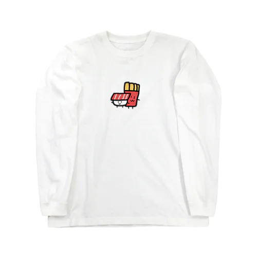 まぐろくんと肩身狭めなポテトくん Long Sleeve T-Shirt