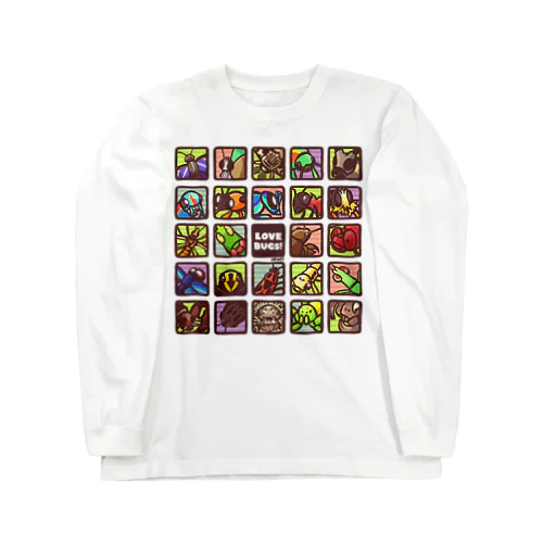 むしアイコン2【LOVE BUGS! 】 Long Sleeve T-Shirt