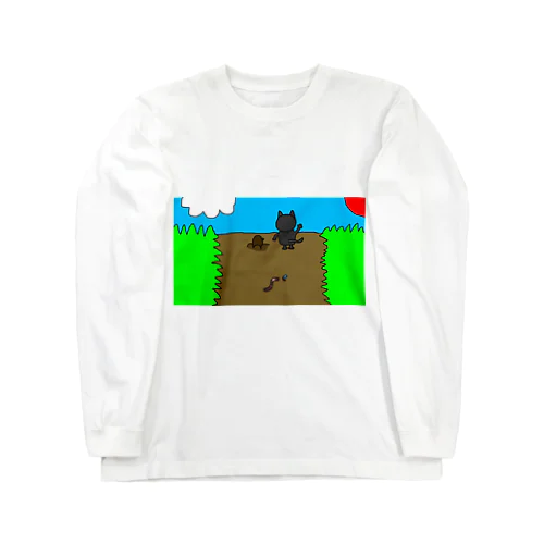 しゃく猫(しゃくれてる猫)グッズ Long Sleeve T-Shirt