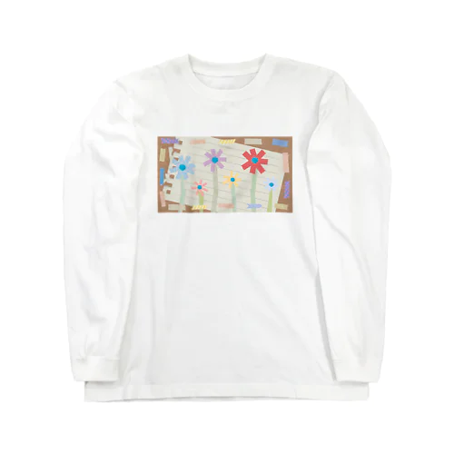 マスキングテープのお花畑 Long Sleeve T-Shirt