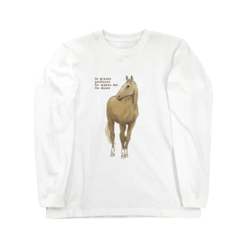 Relaxing horseーリラックス ロングスリーブTシャツ