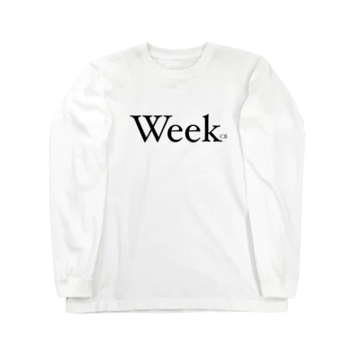 Week（ブラック） Long Sleeve T-Shirt