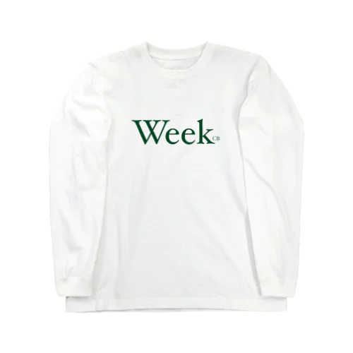 Week（グリーン） ロングスリーブTシャツ