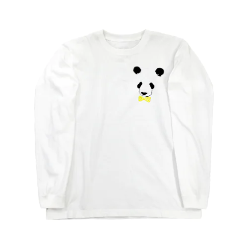 おめかしパンダ💛🐼 ロングスリーブTシャツ