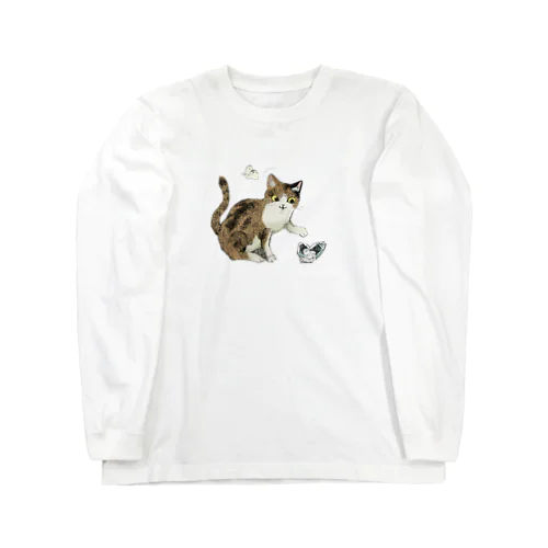 ロゴにゃんこ Long Sleeve T-Shirt