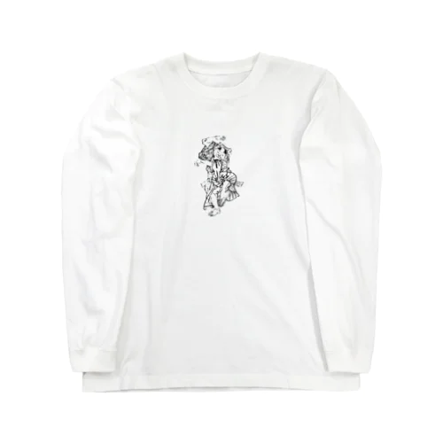 楽しく踊る幇間猫 Long Sleeve T-Shirt