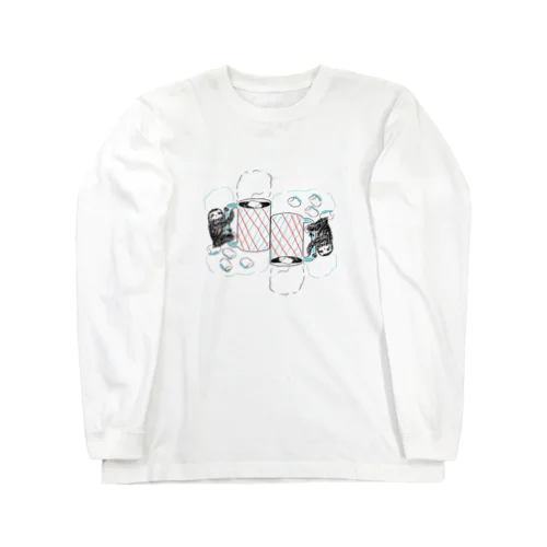 ナマケモノとマシュマロココア Long Sleeve T-Shirt