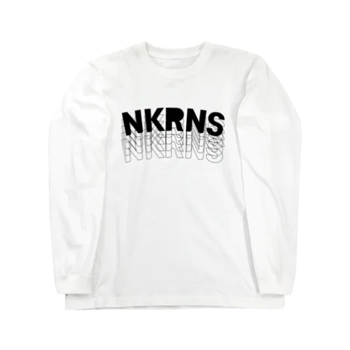 NKRNS ロンT ロゴ白（フロント） ロングスリーブTシャツ