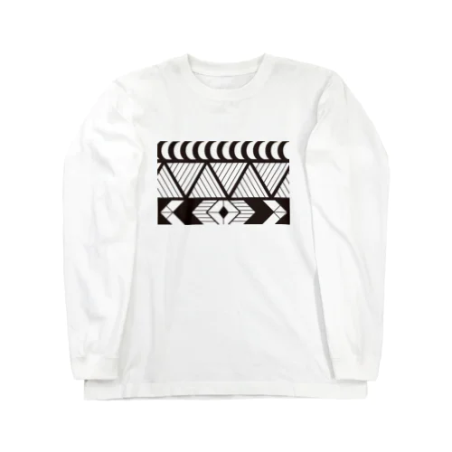 トライバル柄 Long Sleeve T-Shirt