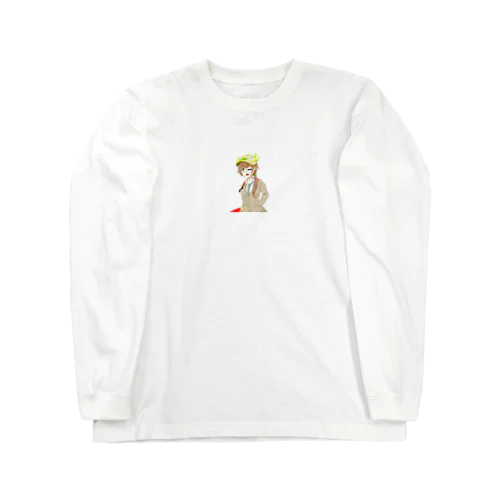 眠たいにゃ Long Sleeve T-Shirt