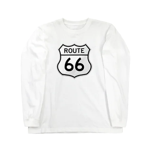 U.S. Route 66  ルート66　ブラック ロングスリーブTシャツ