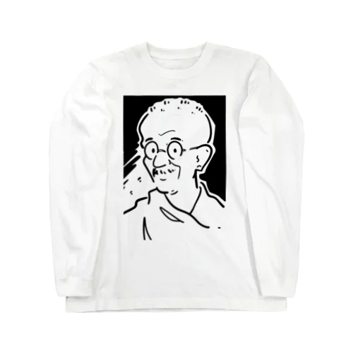 マハトマ・ガンディー(Mahatma Gandhi) Long Sleeve T-Shirt