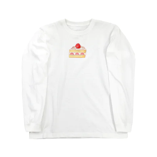 ショートケーキのほほえみくまさん Long Sleeve T-Shirt