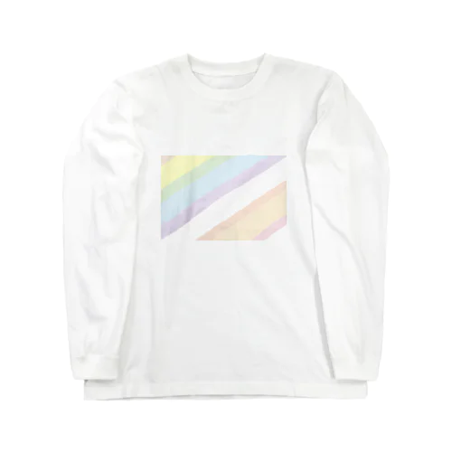 虹がかかる ロングスリーブTシャツ