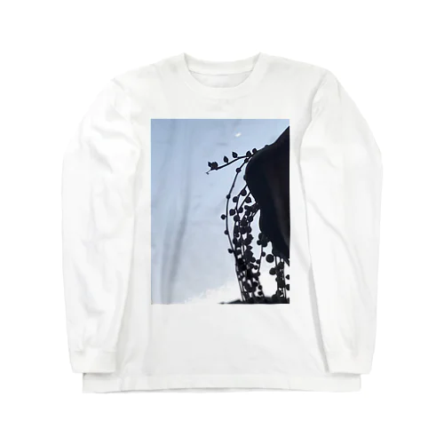 三日月とグリーンネックレス Long Sleeve T-Shirt