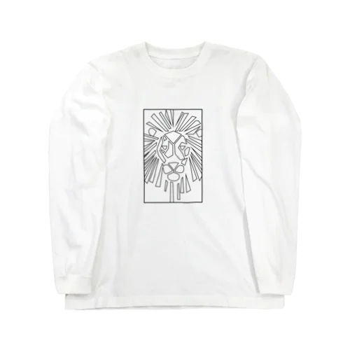 ライオンの線画マーク Long Sleeve T-Shirt