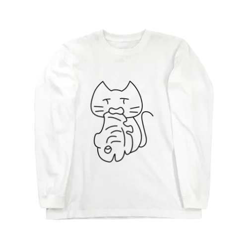 サカナにメがないネコ Long Sleeve T-Shirt