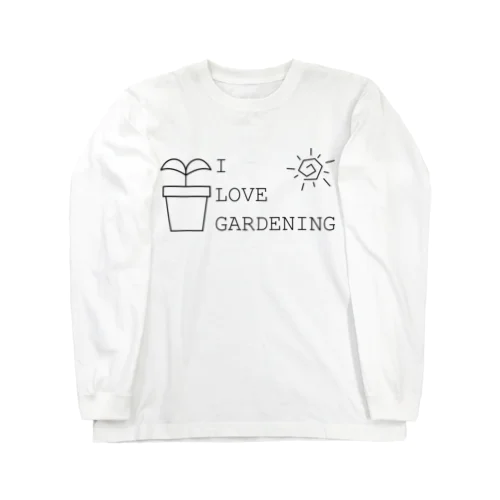 I LOVE GARDENING ロングスリーブTシャツ