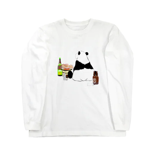 晩酌パンダ🐼 Long Sleeve T-Shirt