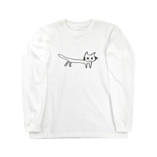 【うにょーん】可愛いねこ Long Sleeve T-Shirt