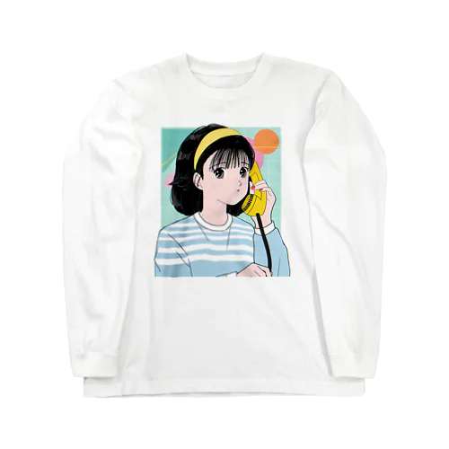 もしもし☎️ ロングスリーブTシャツ