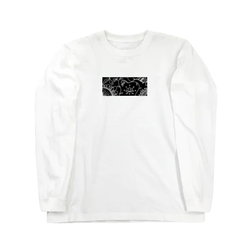 アジアン風モノクロ Long Sleeve T-Shirt