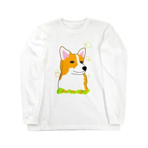 コーギー癒し犬 Long Sleeve T-Shirt