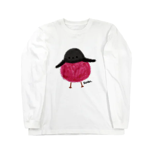 ピンクロビン Long Sleeve T-Shirt